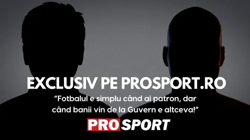 Înregistrare audio șocantă prezentată joi la ProSport LIVE și pe Prosport.ro: Scandal la o echipă de play-off. Preşedintele, dispută cu antrenorul: „Banii vin de la Guvern. Nu vreau să mă cert cu tine” | EXCLUSIV