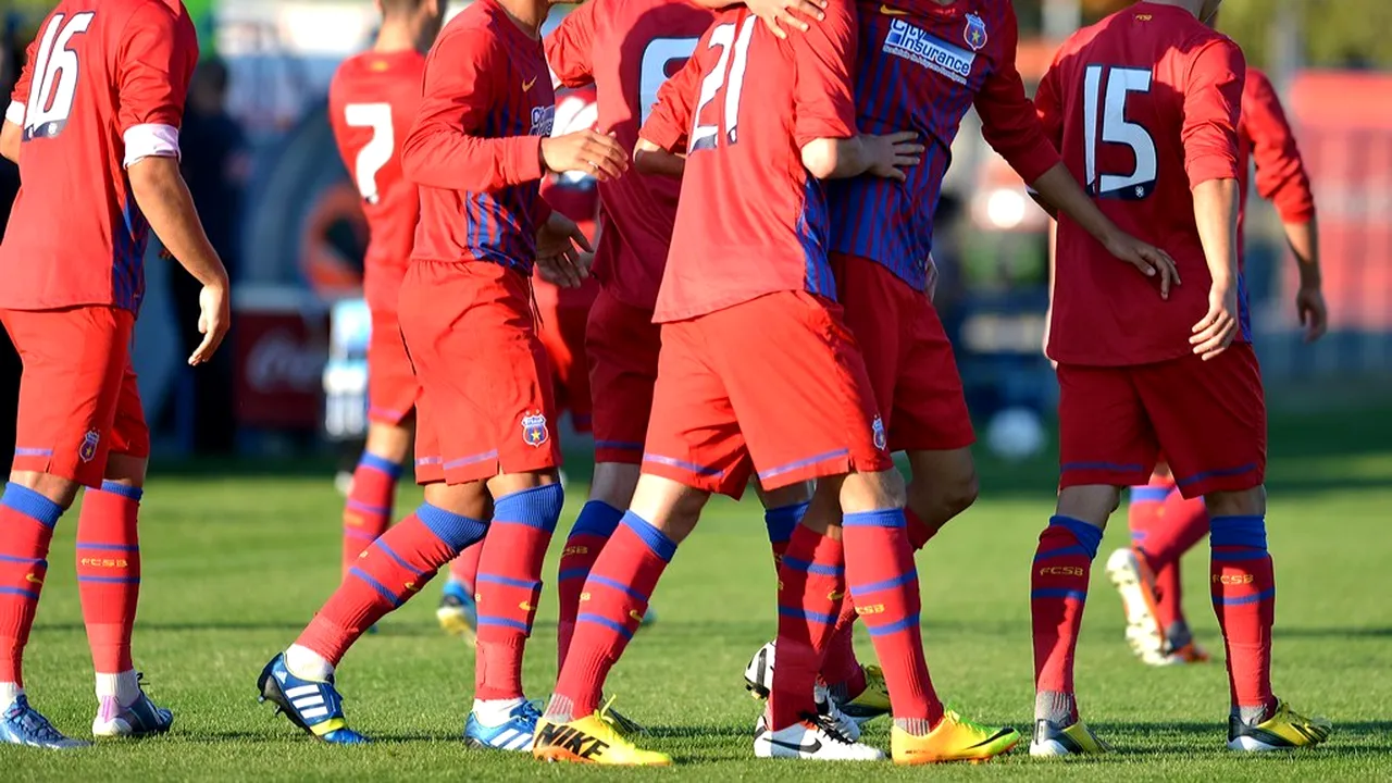 Echipa de Youth League a Stelei a distrus-o pe Dinamo cu 5-0, dar roș-albaștrii puteau pierde la 