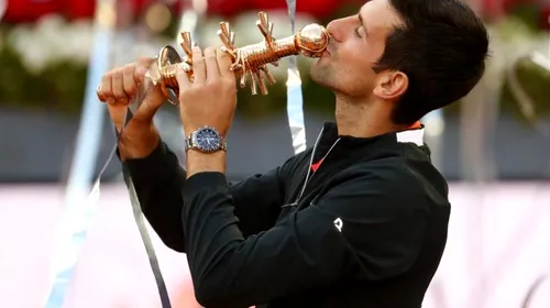 Novak Djokovic, triumf la Madrid fără set pierdut! Sârbul egalează recordul lui Rafa Nadal și își consolidează poziția de lider