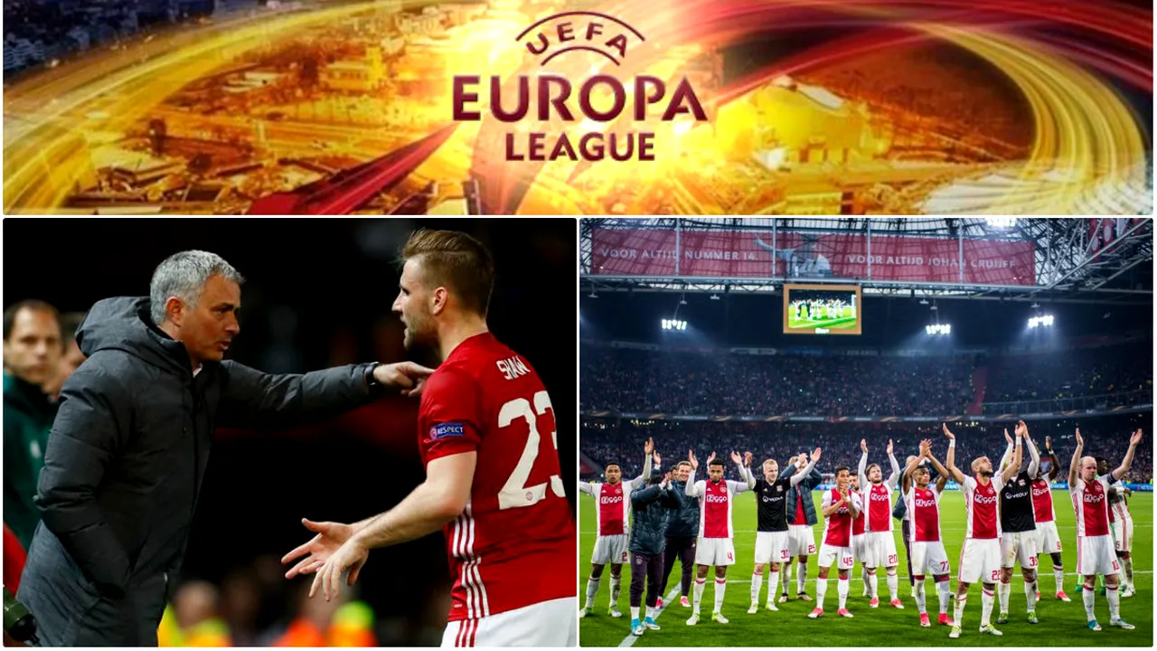 Manchester United - Ajax, marea finală din Europa League! Olandezii au tremurat cu Lyon, după ce în tur câștigaseră cu 4-1. Mourinho ajunge la un pas de cel mai important obiectiv al sezonului, dar nu fără emoții
