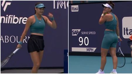 Bianca Andreescu a făcut-o de râs pe Emma Răducanu! Cum s-a încheiat „duelul românesc" din primul tur la Miami | VIDEO