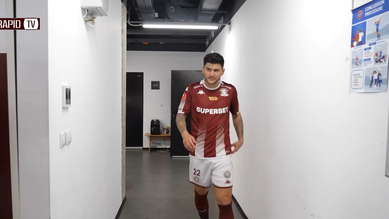 Cristi Săpunaru, în culmea fericirii după Rapid - Universitatea Craiova 2-0. Cum s-a dezlănțuit căpitanul giuleștenilor în vestiar și ce a început să cânte | VIDEO