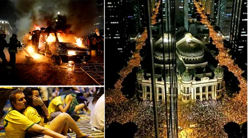 Sute de mii de brazilieni au ieșit în stradă și au declanșat o mică revoluție. Galerie FOTO cu incidentele reprobabile
