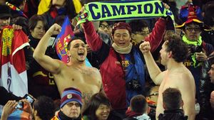 Și Barcelona își pune la "ResPEPct" fanii!** FOTO Bannerul care i-a deranjat pe conducători a fost imediat îndepărtat