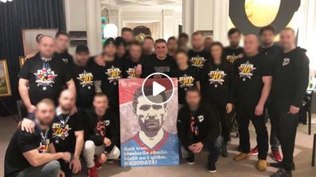 VIDEO | Ultrașii Stelei s-au întâlnit cu Gică Hagi, de ziua Regelui! Liderul "Generației de Aur" a primit un cadou de la suporteri
