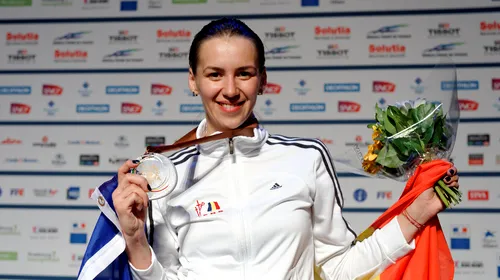 INTERVIU | Simona Gherman, după bronzul de la CE : „Nu mă mai arunc de la prima tușă. Tânjesc după o medalie olimpică”