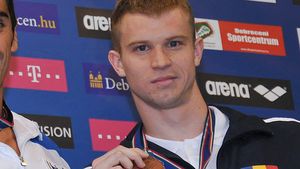 Norbert Trandafir,** în finală la 50 de metri liber, la CE de natație