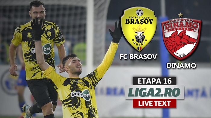 Dinamo câștigă la Brașov cu un joc solid și termină anul 2022 pe locul 8 în Liga 2, aproape de pozițiile care duc în play-off