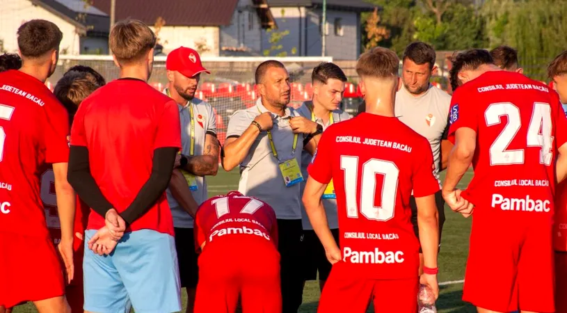 Costel Enache, după eliminarea Bacăului din Cupa României: ”Ne-am fi dorit să avem mai multă maturitate în primul 11.” Discurs emoționant după moartea lui Toader Șteț