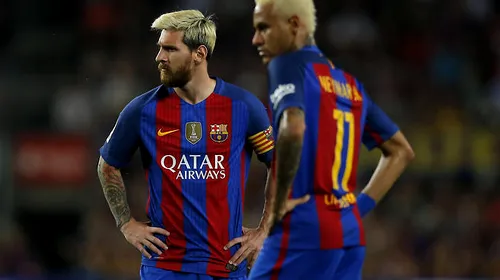 Revoltă după partida de la Torino? Messi și Neymar nu au ieșit la antrenament cu echipa după „umilința” cu Juventus