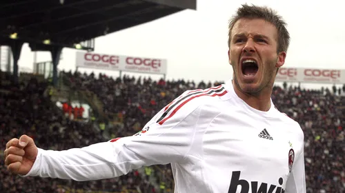 OFICIAL: Beckham, la Milan până în iunie