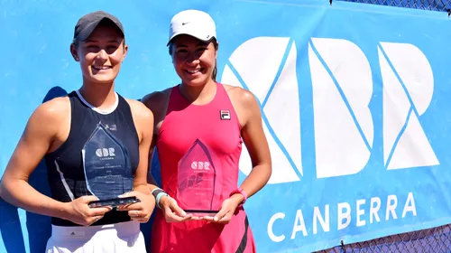 Irina Fetecău, primul trofeu din carieră în ITF Pro Tour. Jucătoarea de la CS Dinamo s-a impus la turneul de 25.000 de dolari de la Canberra, în proba de dublu
