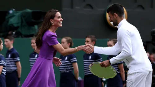 Ce i-a zis Novak Djokovic lui Kate Middleton în timpul întâlnirii de la Wimbledon. Complimentul pe care sârbul i l-a făcut Prințesei de Wales