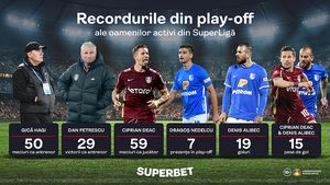 Start în cel mai tare play-off din istoria SuperLigii! Cine sunt vedetele care domină capitolele importante