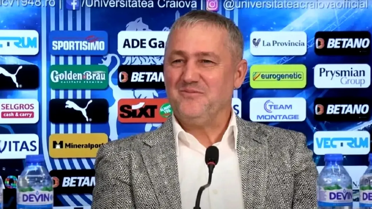 Mihai Rotaru e convins că Universitatea Craiova se poate lupta la titlu cu FCSB, după victoria cu CFR! „Învingem Rapid și ne putem gândi la orice”
