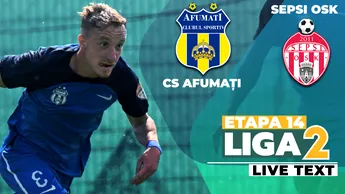 CS Afumați are încă o revenire spectaculoasă, dar de această dată obține doar remiza contra Sepsi OSK. Covăsnenii s-au crezut prea devreme învingători și ratează șansa de a urca pe podium