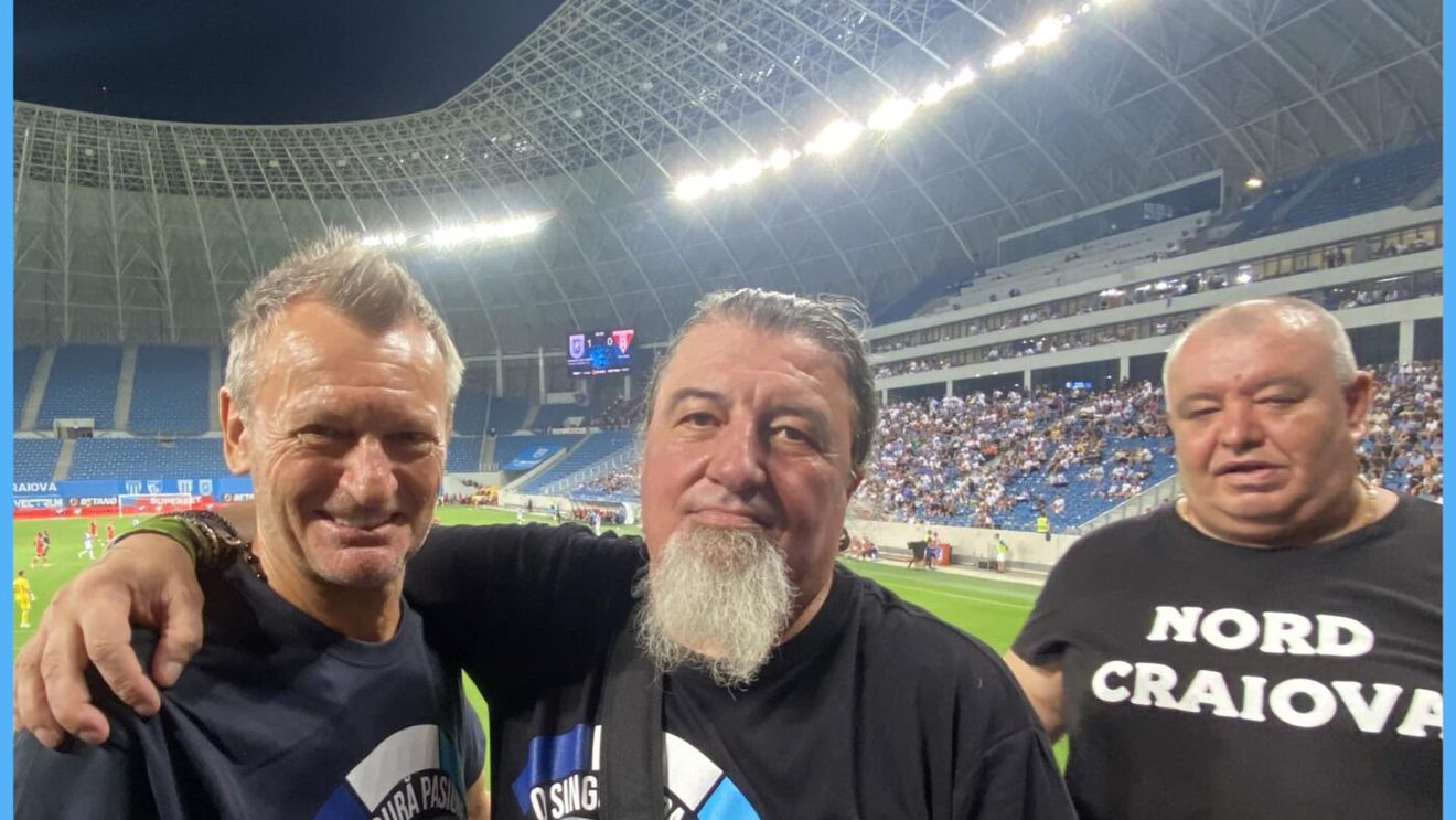 Dat afară de Mihai Rotaru, Gică Craioveanu şi-a găsit loc în galeria Universităţii Craiova: „Am un respect deosebit pentru Peluza Nord"