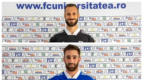 ”FC U” Craiova a mai făcut două transferuri! Un fundaș italian fost la ACS Poli și un atacant argentinian, sub comanda lui Nicolo Napoli