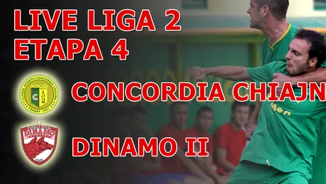 COMENTARIUL LIVE** Concordia Chiajna - Dinamo II 2-0