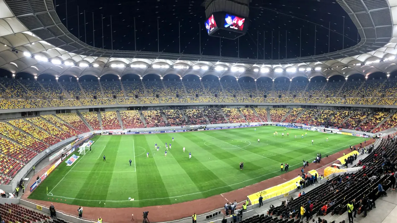 FCSB e Steaua? Unde sunt steliștii? FOTO | Arena Națională, cu 15 minute înainte de FCSB - ACS Poli Timișoara