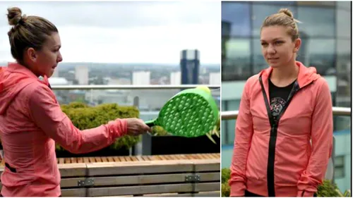 FOTO | Simona Halep a învățat swingball la Birmingham. Cum se joacă sportul mai puțin cunoscut în România