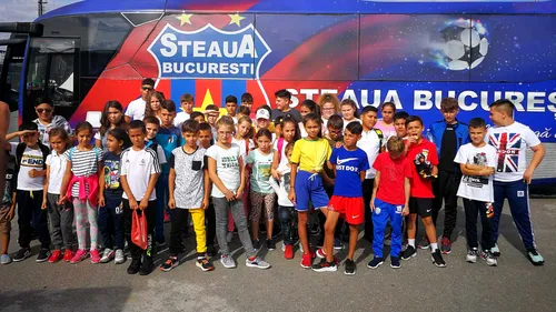 Proiect de suflet: 50 de copii de la Școala Socială Sportivă, în tribune la Steaua - Chiajna 1-2, în Cupa României | GALERIE FOTO