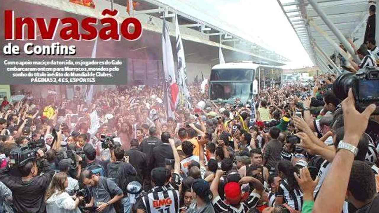 Entuziasm fără margini la plecarea lui Atletico Mineiro la CM al cluburilor! Mii de oameni au blocat aeroportul, peste 5.000 vor fi în Maroc