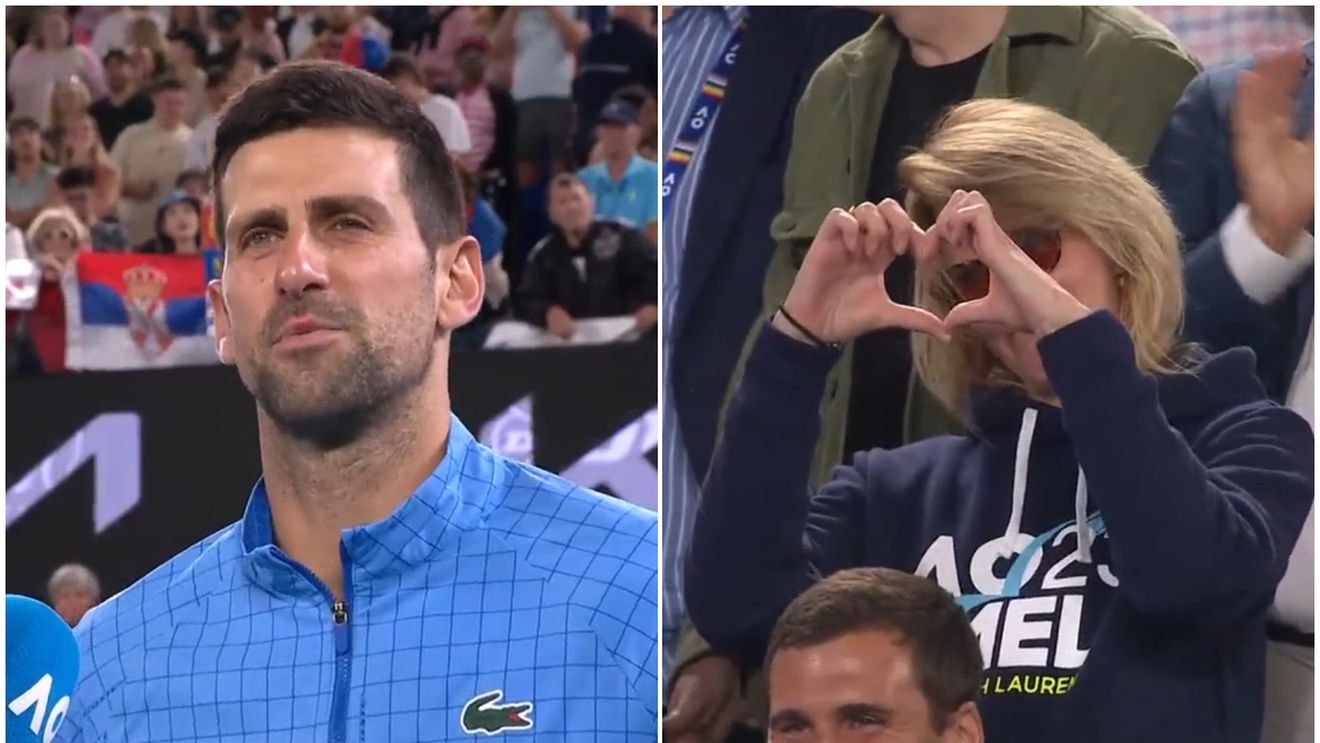 Novak Djokovic s-a calificat în semifinalele Australian Open și a făcut show total la final: „Îl salut pe Roger Federer!" Apoi, sârbul i-a cântat la mulți ani mamei sale | VIDEO