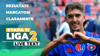 Etapa 11 Liga 2 | Steaua reușește scorul rundei, Poli Iași dă lovitura pe final la Reșița! Pași greșiți pentru Sepsi OSK și Concordia