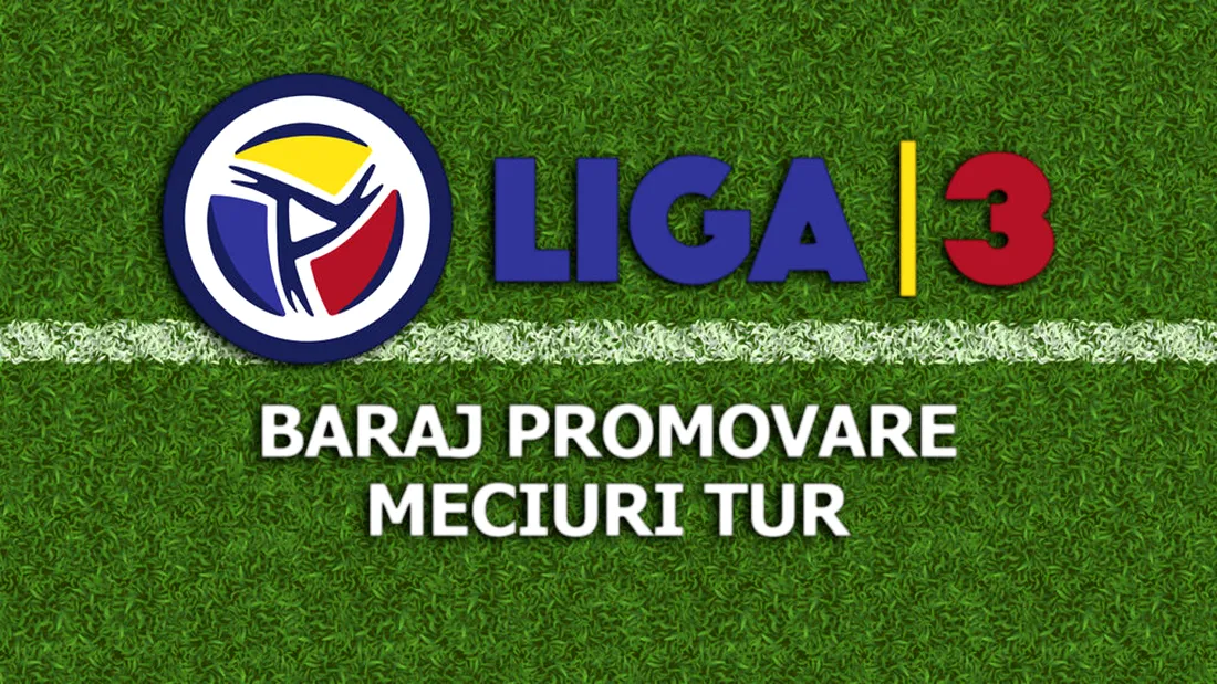 Manșa tur a barajului de promovare în Liga 3. Primul meci s-a jucat deja, altele patru nu vor mai avea loc