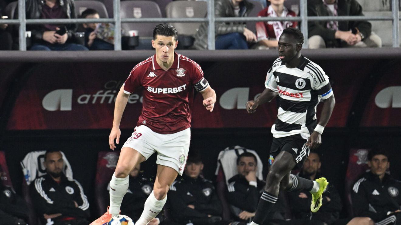 Rapid - U Cluj 1-2, în etapa 3 a play-off-ului din Superliga. Victorie imensă pentru ardeleni, care se distanțează în fruntea clasamentului