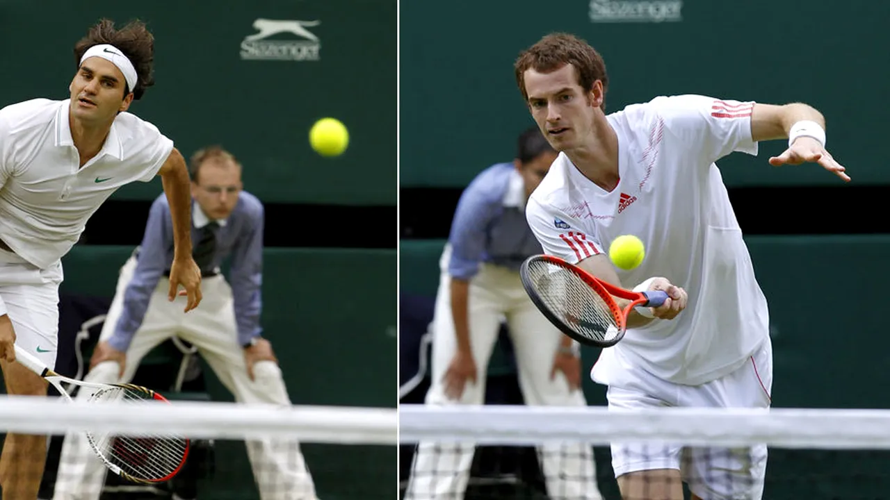 Federer - Murray, în semifinale la Wimbledon. Echilibru perfect în disputele directe