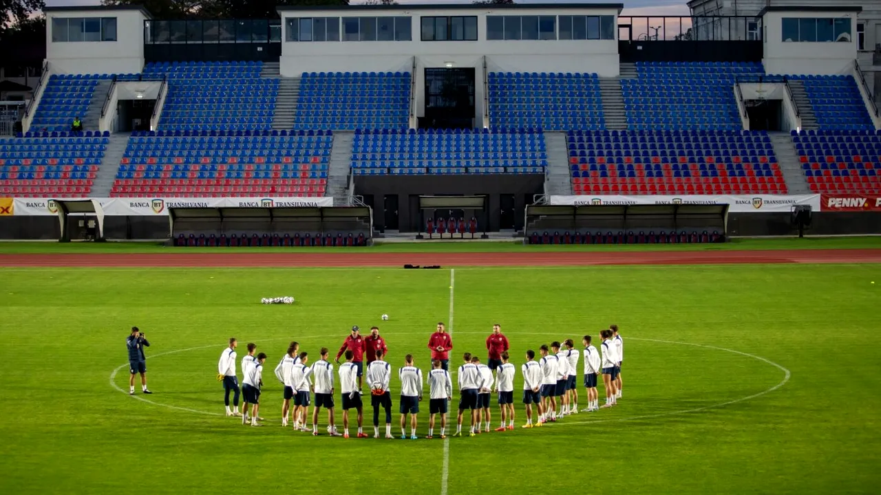 Naționala U20 joacă astăzi la Târgoviște, cu Elveția. Conferința de presă dinaintea meciului, anulată dintr-un motiv incredibil!