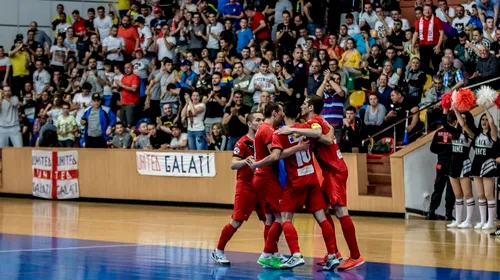 United Galați și-a adjudecat primul meci al finalei din Liga 1 de futsal, în fața lui CFR Timișoara