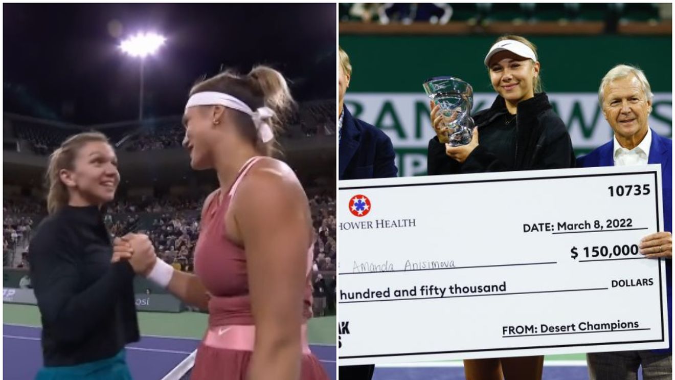 Simona Halep, înfrângere cu zâmbetul pe buze la Eisenhower Cup! Amanda Anisimova, noua elevă a lui Darren Cahill, a câștigat turneul și un premiu uriaș | FOTO & VIDEO
