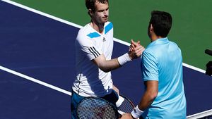Milos Raonici l-a învins pe Andy Murray în optimile de finală la Indian Wells