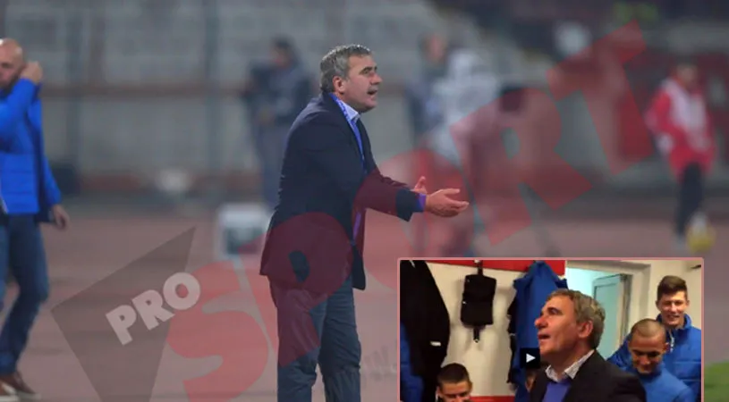 VIDEO | Hagi, în vestiarul Viitorului, bucurându-se după victoria cu Dinamo. L-a imitat pe Boban, spre amuzamentul jucătorilor săi: 