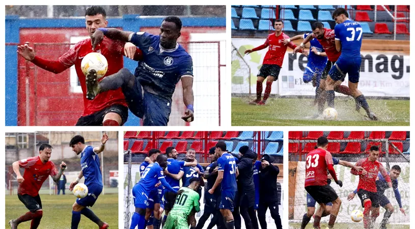 Puțin fotbal și mult chin pe un teren inundat! CSC Șelimbăr a condus, dar a pierd în penultimul minut în fața echipei fostului său antrenor Claudiu Niculescu