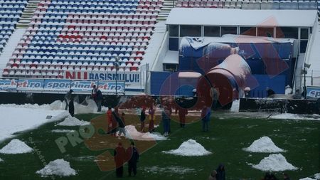 FOTO** Becali a chemat pușcăriașii pentru a curăța terenul de joc!