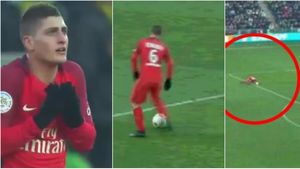 Marco Verratti a primit CEL MAI CIUDAT cartonaș galben al sezonului! Explicația dată de arbitru după meci și ce s-a întâmplat. VIDEO