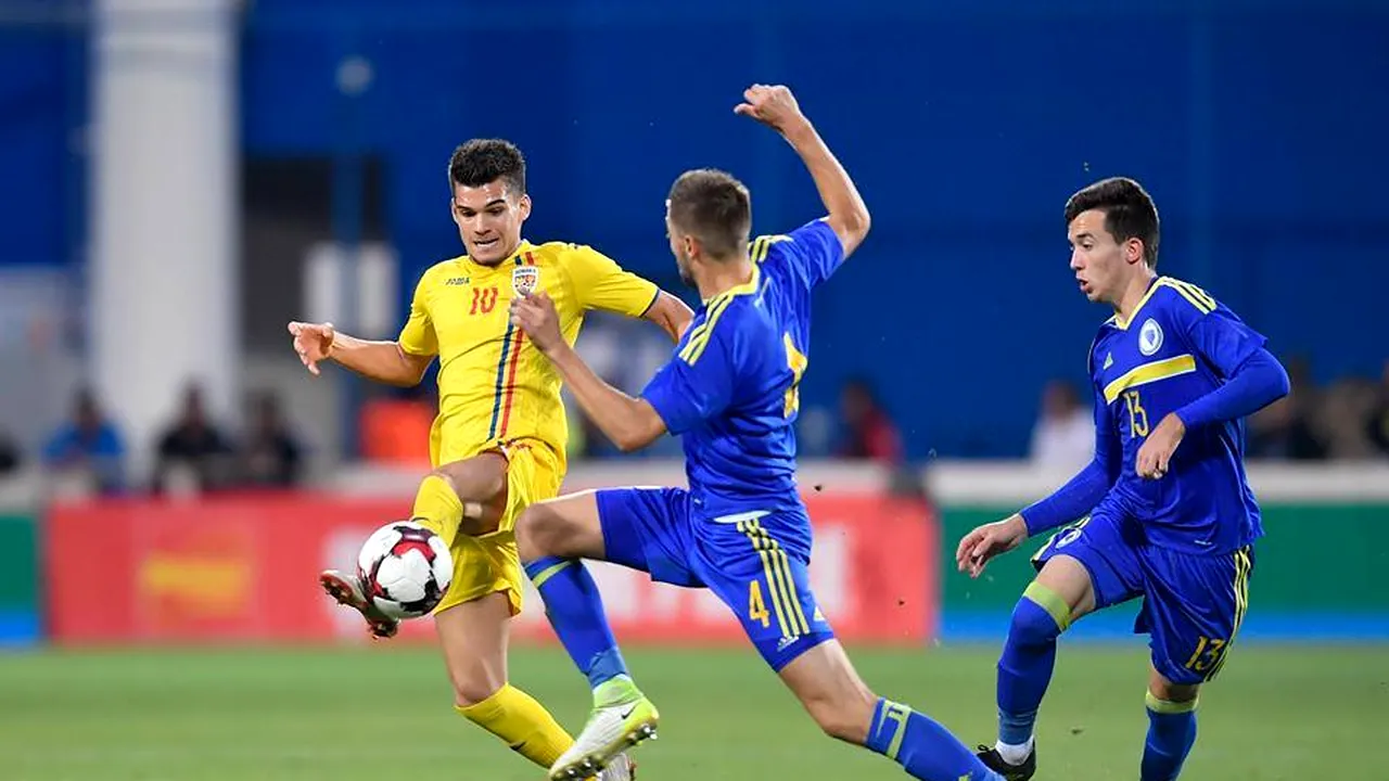 Ei pot, ei sunt magicieni! România U21 învinge cu 2-0 Bosnia, trece pe primul loc în grupă și e aproape de EURO 2019