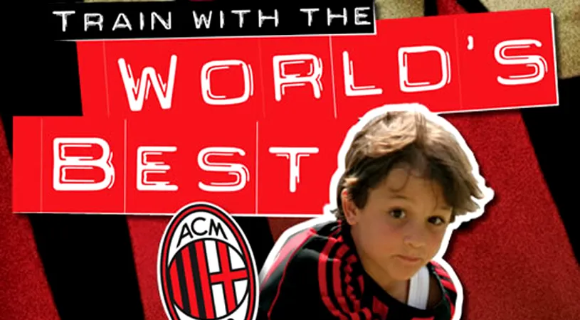 Peste 1200 de copii** au fost înscriși pentru Milan Junior Camp