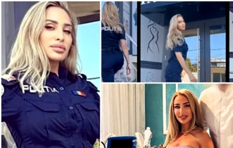 Anchetă în poliţie, după ce patroana unui salon din Galaţi şi-a făcut reclamă îmbrăcată în uniformă. Femeia voia, astfel, să atragă clienţi angajaţi la stat