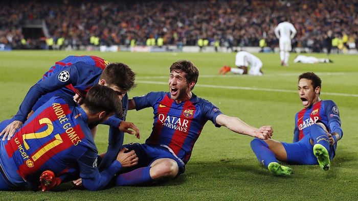 Le vom povesti copiilor această seară! FABULOS! MEMORABIL! Barcelona rescrie istoria fotbalului și se califică în sferturi după 6-1 în returul cu PSG. Catalanii au înscris trei goluri după minutul 88, Sergi Roberto a devenit EROU. Dortmund merge mai departe după 4-0 cu Benfica