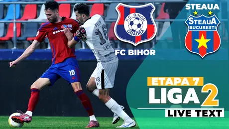 FC Bihor câștigă fără mari probleme meciul cu Steaua. ”Militarii” rămân blocați pe poziția de ”lanternă roșie” a Ligii 2