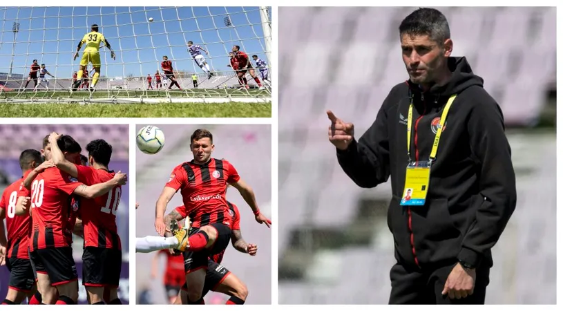 A câștigat antrenorul preocupat de fotbal. Valentin Suciu, după victoria cu ASU Poli: ”Trebuie să ne bucurăm de fotbal”