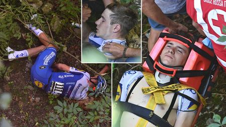 Accident groaznic în „Il Lombardia”! Noul star din ciclism a ajuns direct la spital după ce a căzut peste parapet! Sezonul este încheiat, iar visul s-a spulberat | FOTO & VIDEO