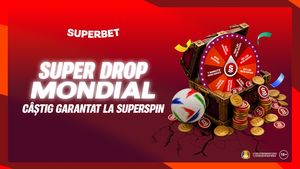 ADVERTORIAL. Super Drop la SuperSpin: la startul turneului american, ai câștig garantat în rotiri gratuite sau Supercoins la roata Superbet