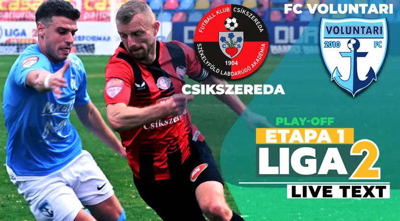 Csikszereda începe play-off-ul cu o victorie și își continuă parcursul perfect de acasă și după vizita Voluntariului