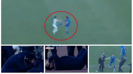 VIDEO: Spectacol de teatru în Cipru! Doi antrenori au căzut la prima adiere, la Omonia - Anorthosis! Una dintre faze a fost declanșată de intrare de K1 a lui Alexa